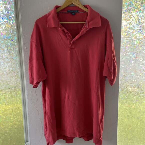 Chestnut Hill Other - Chestnut Hill Men's Red Short Sleeve Collared Polo Shirt XL